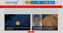 Desktop Screenshot of liberdadenews.com.br