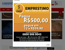 Tablet Screenshot of liberdadenews.com.br